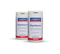 Pack x2 | Lamberts Digestizyme, Enzimas Digestivas, Cápsulas Vegetales, Complejo Multienzimático, Sin Gluten, Sin Lactosa, Para Digestión | 100 Cápsulas | LAMBERTS