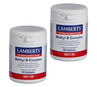 Pack x2 | Lamberts Methyl B Complex, Complejo B Avanzado, Vegetariano y Vegano, Con Metilfolato y P5P, Para Sistema Inmune y Función Psicológica | 60 Tabletas | LAMBERTS