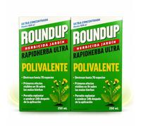 PACK x2 ROUNDUP Herbicida para todo tipo de malas hierbas cubre hasta 108 m2 | 2 Envases de 250ml | Formula Concentrada | Efectos en 1 hora | Elimina hasta 70 especies de hierbas/musgo | Nexum Market