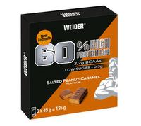 Pack x3 Barritas Proteínas 60 % Caramelo Mantequilla Cacahuete Talla única