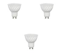 Pack x3 Bombillas LED GU10 6.2 W (=55W) Luz fría (6000) 620 Lm 100º