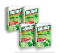 PACK x4 ROUNDUP Herbicida Total para Eliminar Todo Tipo de Malas Hierbas | Efectos Visibles en sólo 2 Horas | 250 ML para diluir en 5L Agua | Elimina hasta 70 de Hierbas/Musgo | Nexum Market
