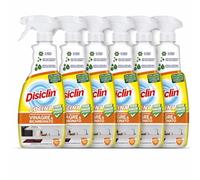 Pack x6 Limpiador Cocina Disiclin Vinagre y Bicarbonato 720 ml | Spray Antigrasa Multiusos | Limpieza Rápida sin Aclarado para Superficies y Electrodomésticos