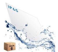 Pack x6 Panel LED 60x60 Exterior IP65 40W, 4400Lm, 6 unidades para Falso Techo, Philips CertaDrive, Paneles Bajo Consumo y Gran Luminosidad, No Flicker (Luz Fría 5700K)