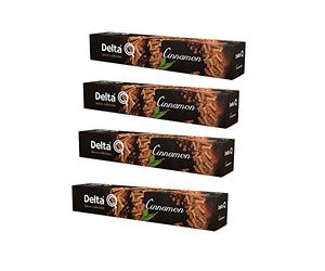 Pack Xl 40 Café CINNAMON ESPRESSO CON CANELA - Cápsulas Delta Q - INTENSIDAD 1 - 4 X10 capsulas 40 CAPSULAS