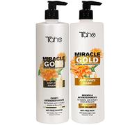Pack XXL especial antifrizz Champú 1000 Ml + Mascarilla Miracle Gold 1000 Ml (Cabellos gruesos)