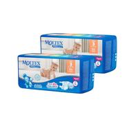 Pack2 x Pañales Moltex Premium Comfort T3 (4-10 kg) 56 Uds