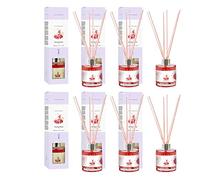 PACK6ABIENDADOR CON AROMA,MIKADO AMBIENTADOR PREMIUM 130ml FRUTOS ROJOS(PLUS HOME)