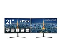 Packard Bell Monitor de 21 Pulgadas FHD 1920 x 1080 para computadora, 75 Hz, 5 milisegundos, Monitor Dual, Monitor ultraancho, Montaje VESA, inclinación, VGA y HDMI, Monitor básico y de Juegos,