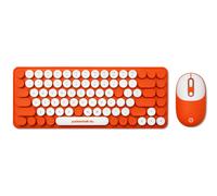 Packard Bell The DotCombo Conjunto de teclado y ratón inalámbricos - Naranja - Versión de teclado Inglés US QWERTY