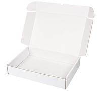 packer PRO Pack 25 Cajas Carton Envios Automontables para Ecommerce y Regalo Blancas, Grande 43x30x8cm
