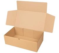 packer PRO Pack 25 Cajas Carton Envios Automontables para Ecommerce y Regalo Kraft, Extra Grande 46x26x14cm