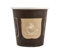 packer PRO Pack 50 Vaso Cafe para Llevar Desechable de Papel, Marrón 70ml