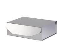 PACKGILO 1 caja de regalo plateada de 13 x 9 x 4 pulgadas con tapas para regalos, caja de regalo magnética grande para propuesta de dama de honor, padrino de boda (plata brillante)