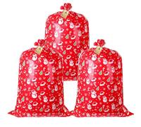 Packing List: 3 x Christmas Treat Bags 3 x wishing cards 3 x ropes Note: Due to different lighting and screen settings, the item color may be slightly different from the picture. Due to different man