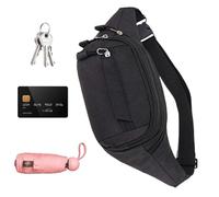 Packle de cintura elegante de senderismo - bolsa de cerbo resistente al agua, paquete de rumbo liviano | Organizador de bolsillos múltiples con correa ajustable para correr, caminar perros, compras, a