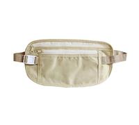 Packle de Cintura para Correr, poliéster un Gran Rango de Cuerpo Cruzado, Bolsa de Correa de cinturón Corriendo Bolso de Cofre portátil con cinturón elástico Ajustable para (Khaki)
