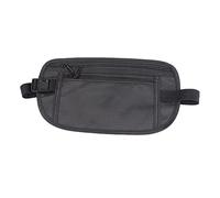 Packle de Cintura para Correr, poliéster un Gran Rango de Cuerpo Cruzado, Bolsa de Correa de cinturón Corriendo Bolso de Cofre portátil con cinturón elástico Ajustable para (Black)