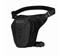Packle de la Cintura de Motocicleta Drop Bolsa de Pierna Agua Pediendo una Gran Capacidad para el Ciclo de Senderismo de Viaje al Aire Libre Negro