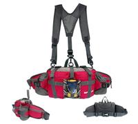 Packle Fanny Pack para Hombres, Paquete de Cintura Impermeable con Soporte de Botella de Agua y Correas de Hombro Individual/Dual Bolso de cinturón de Cadera Lumbar para Correr en Ciclismo