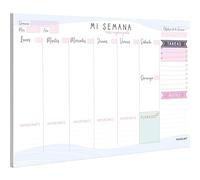 PACKLIST® Planificador Semanal A4 | Organizador Semanal de Escritorio | Bloc de Notas Planning | Agenda de Mesa para Tareas y Citas | Ideal para Oficina y Hogar