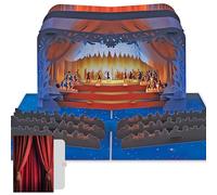 PACKLIST® Tarjeta Pop Up 3D de Teatro, Música, Ópera,.. Un Regalo Original para una Noche de Espectáculo, ideal para Regalar Entradas para un Evento - Disfruta del mejor Espectáculo!
