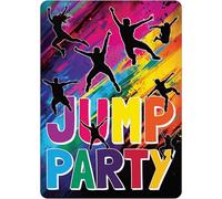PACKLIST Tarjetas de Invitación de Cumpleaños y Fiestas - ¡12 Tarjetas de Cumpleaños Personalizables para Tu Fiesta de SALTOS! Con esta Invitación la Celebración Será un Éxito. Let´s JUMP!