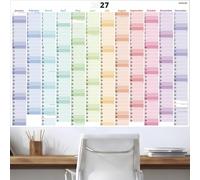 PACKLIST® Wall Calendar 2027 UK Calendar - Stylish 12 Month A1 Wall Planner 2026 for Home, Study, Work & Family Plans. Large Wall Calendar, Colourful Yearly Holiday Planner UK & Rep. of Ireland