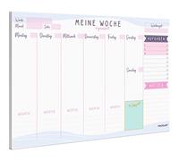 PACKLIST Wochenplaner Block A4 ohne Festes Datum. Terminplaner, Familienplaner mit Wochenziel, To-Do-Liste, TOP 3, Notizen, Pläne, Wichtig, großem Notizfeld - Exklusive Kalender mit ECO-Verpackung