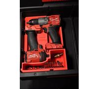 Packout Inserto para adaptarse a M18 taladro martillo de combustible y destornillador de impacto Combo Gen 4 - Compatible con sistema Packout Toolbox | Organizador de herramientas protector (gris,