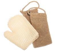 PACKOVE 1 Juego Guantes Para Fregar Exfoliación Exfoliante Baño Frotándose Los Guantes Depurador De Cuerpo Depurador De Piel Guante De Limpieza Corporal Guantes De Limpieza Corporal Yute