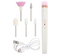 PACKOVE 1 Juego Herramientas de Manicura Eléctrico Profesional con Taladro de Uñas Cargador USB Ligero y Silencioso para Pulido y Moldeo de Uñas Acrílicas Incluye Accesorios