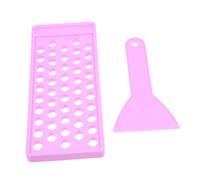 PACKOVE 1 Juego Molde De Tubo De Lápiz Labial Hacer Bálsamo Relleno Elaboración Recipiente Artesanía Hidratar Moldes Bandeja De Llenado Bandejas El Plastico Púrpura