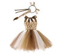 PACKOVE 1 Juego Ropa de jirafa Ropa de cabeza de vacaciones sombreros de astas diadema de reno para disfraz de reno niña diademas de asta de reno tocado de asta malla de nailon