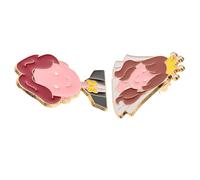 PACKOVE 1 par Broche Decorativo de Novia y Novio Conjunto de Accesorio de Boda de Diseño Único Pin de Cartoon para Vestido Mochila y Ropa para Celebraciones Nupciales y Cómodos