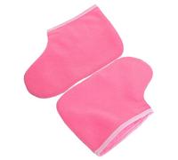 PACKOVE 1 Par cubre pies de spa revestimientos de baño de parafina para el pie Revestimientos para pies de baño de cera bolsas de baño de parafina recargas de parafina Rosy