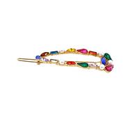 PACKOVE 1 Pc horquilla con estilo espejo de nube Pinza para el cabello horquillas de diamantes de imitación pasadores de pelo Gancho clip de explosión antiguo Acortar De las mujeres