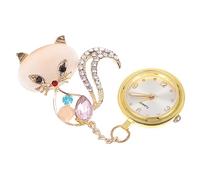 PACKOVE 1 Pc Reloj De Bolsillo Pin En Relojes para Enfermeras Insignia Enfermeras Relojes para Mujer Pinzas para Llaves Mini Accesorios Pin De Solapa Digital Perder Regalo Aleación De Zinc