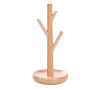 PACKOVE 1 Pc soporte de exhibición del árbol joyas de madera soporte de collar estantes de exhibición soporte de pendientes titular de la joyería colgante sostenedor del pendiente Bambú