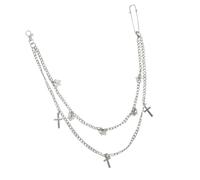 PACKOVE 1 pieza Cadena de Pantalón Punk para Cadena de Metal de Chic Accesorio de Moda Hip Hop para Jeans y Pantalones