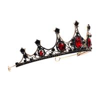 PACKOVE 1 Pieza Joyería De La De Las Mujeres Barroca Niña De La Boda Tiara De Real Accesorio Nupcial Mujeres De La Rojo Aleación