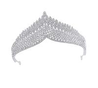 PACKOVE 1 Pieza nupcial despedida de soltera decoración dama de honor Venda Boda tiara formal novia princesa Diadema de la novia de la Braut Krone aleación Plata