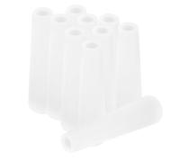 PACKOVE 10 Conos de Hilo de Plástico Cónicos de Pvc Blanco, Ángulo 3°30′, 10 Piezas para Bobinadora de Carrete de Hilo, Accesorios de Costura y Manualidades, Evita Enredos y Mejora