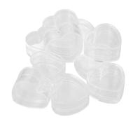 PACKOVE 10 Piezas Caja De Almacenamiento De Amor Mini Moldes Para Pasteles Con Tapa Botella Con Forma Botella En Forma De Corazón Cajas De Sombras De Ojos Vacías Excelente El Plastico