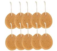 PACKOVE 10 Piezas esponja de baño esponjas lavar neto adulto bocanada de cuerpo Natural depurador de baño para el cuerpo depurador de ducha de baño 2. Adecuado para la multitud: Marrón