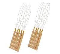 PACKOVE 10 Piezas Peluca De Ganchillo Extensiones De Cabello Herramienta Para Extensiones De Cabello Aguja Crochet Anillo Crochet Uso Profesional Salones De Belleza