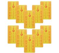 PACKOVE 10 Piezas Tarjeta de Amuleto Chino Taisui Ligera y Portátil de Pvc para Protección y Buena Suerte Año Lunar, Adecuado para Llevar en Bolsillos o Cuadernos