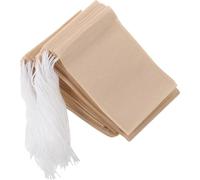 PACKOVE 100 Bolsitas de Té de Papel Beige para Café y Medicina China Mejor Filtración Sabor, Ideales para Empaques Hora del Té