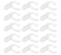 PACKOVE 100 Clips de Silicona para Soportes Tubos LED y Fluorescentes, Abrazaderas Metálicas Buena Estabilidad para Decoración y Proyectos DIY