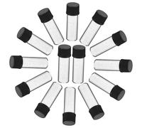 PACKOVE 100 Piezas Glass Vials with Leakproof Plastic Screw Caps Small Refillable Sample Bottles For Cosmetics Perfumes Essential Oils Travel-Ready and Reusable